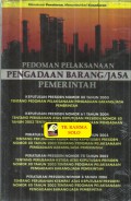 Pedoman Pelaksanaan Pengadaan Barang/jasa Pemerintah