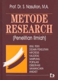 metodologi research ( penelitian ilmiah)