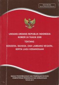 Undang - Undang Republik Indonesia Nomor 24 Tahun 2009