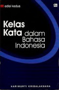 KELAS KATA DALAM BAHASA INDONESIA