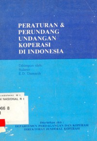 Peraturan & Perundang undangan koperasi di Indonesia