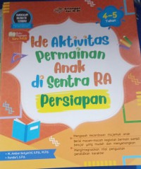 Ide Aktivitas Permainan Anak Di Sentra RA persiapan