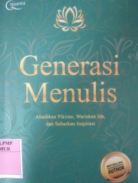 Generasi menulis