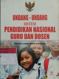 Undang-undang sistem pendidikan Nasional Guru dan Dosen