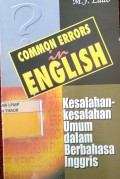 common errors in english