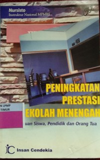 Peningkatan prestasi sekolah menengah