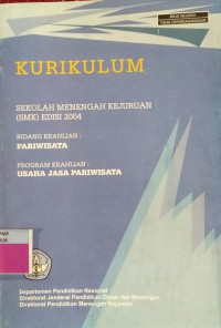 KURIKULUM SMK PARIWISATA USAHA JASA PARIWISATA