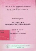 Contoh Silabus Berdiversifikasi Dan Penilaian Berbasis Kelas mata Pelajaran Matematika Bertaraf Internasional