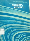 Teacher's Edition Exercises and Experiments in Physics Modern Physics