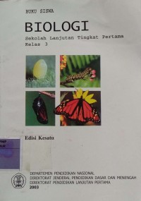 buku siswa BIOLOGI SLTP KELAS 3 EDISI KESATU