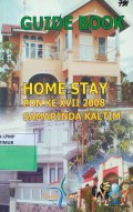 Guide Book Home Stay Pon Ke XVII 2008 Samarinda Kaltim