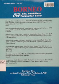 BORNEO JURNAL Vol Xl No 1 Jun 2017