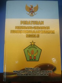 PERATURAN PERUNDANG-UNDANGAN PEDOMAN PENGELOLAAN KEUANGAN NEGARA RI