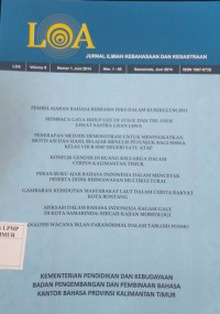 Loa Jurnal Ilmiah Kebahasaan dan Kesastraan Vol 9 No 1 Juni 2014