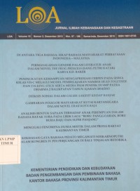 Loa Jurnal Ilmiah Kebahasaan dan Kesastraan Vol X No 1 Juni 2015