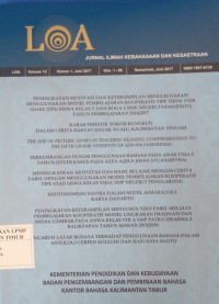 Loa Jurnal Ilmiah Kebahasaan dan Kesastraan Vol 12 No 1 Juni 2017