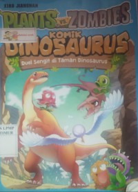 Plants vs zombies komic dinosaurus duel sengit di taman dinosaurus