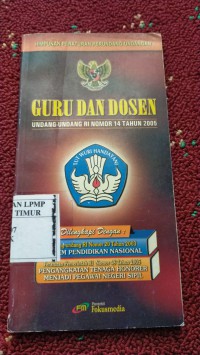 Himpunan Peraturan Undang Guru dan Dosen UU RI No.14 Thn 2005