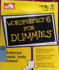 Wordperfect 6 for dummies