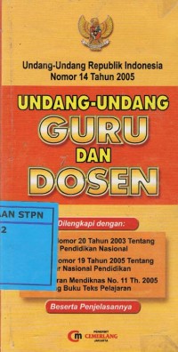 Image of Undang-Undang Guru Dan Dosen