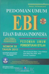 Image of PEDOMAN UMUM EBI ( EJAAN BAHASA iNDONESIA ) ED TERBARU