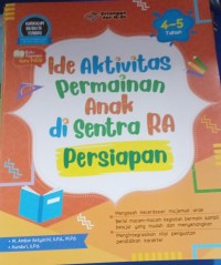Image of Ide Aktivitas Permainan Anak Di Sentra RA persiapan