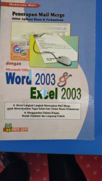 Image of Penerapan Mail Marge Dlm Aplikasi Bisnis & Perkantoran