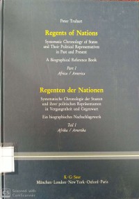Image of Regents Of Nations Part I Africa / America