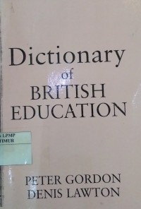 Image of Dictionary of British Education