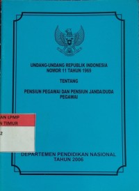 Image of UURI No.11 Thn 1969