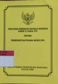 Peraturan Pemerintah Republik Indonesia No.32 Thn 1979
