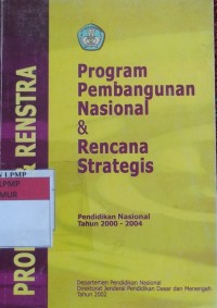 Image of Program Pembangunan Nasional & rencana Strategi
