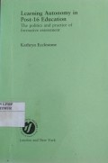 Learning Autonomyin Post- 16 Education