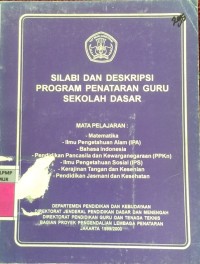 Image of Silabi dan Deskripsi Program Penataan Guru SD