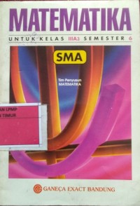 Image of Matematika Kelas IIIA Semester 6 SMA
