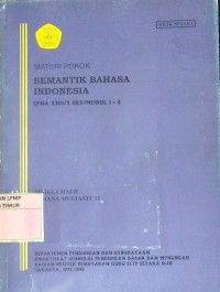 Image of Semantik bahasa indonesia