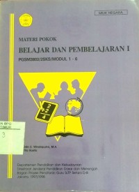 Image of Materi Pokok Belajar Dan Pembelajaran 1