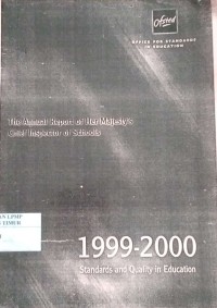 Image of The Annual Report of Her Majesty's Chief Inspector of Schools