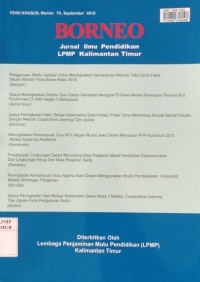 Image of BORNEO JURNAL EDISIS KHUSUS No 10 Sept 2016