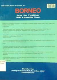Image of BORNEO JURNAL EDISIS KHUSUS No 20 Nov 2017