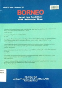 Image of BORNEO JURNAL Vol XI No 2 Des 2017