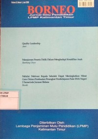 Image of BORNEO JURNAL Vol ll No 1 Jun 2008