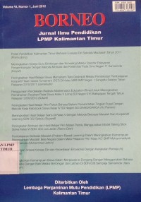Image of BORNEO JURNAL Vol Vl No 1 Jun 2012