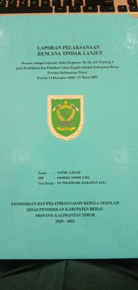 Image of laporan pelaksanaan rencana tindak lanjut(yatmi,s.pd.sd)