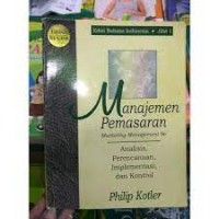 Image of Manajemen Pemasaran analisis, perencanaan,implementasi