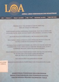 Image of Loa Jurnal Ilmiah Kebahasaan dan Kesastraan Vol IX No 1 Juni 2013