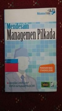 Image of Mendesain Manajemen Pilkada
