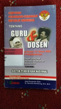 Image of Himpunan UUD RI tentang Guru & Dosen