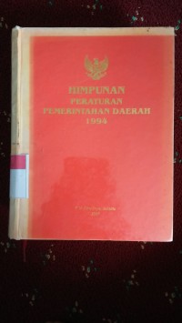 Image of Himpunan Peraturan Pemerintahan Daerah 1994