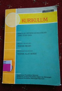Image of Kurikulum SMK Teknik Mesin Teknik Alat Berat